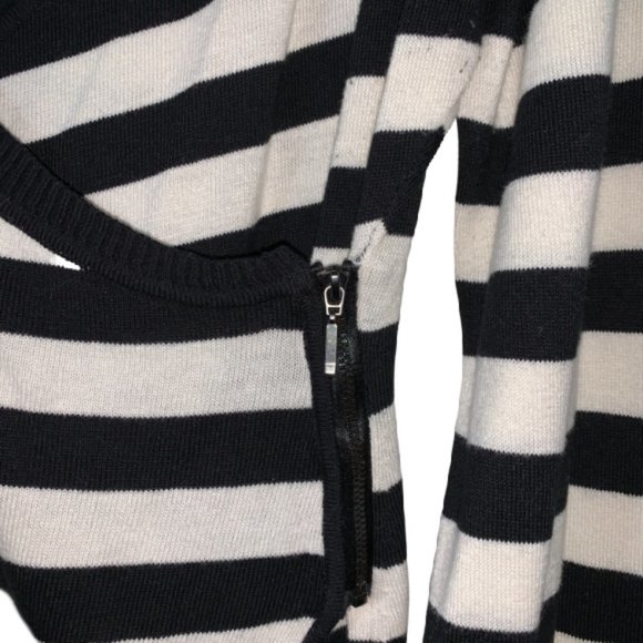 Kenneth Cole New York Striped Wrap Sweater - Picture 2 of 6
